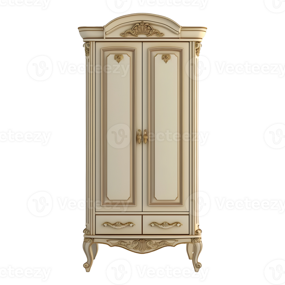 AI generated Cloth Cupboard on Transparent background - Ai Generated png