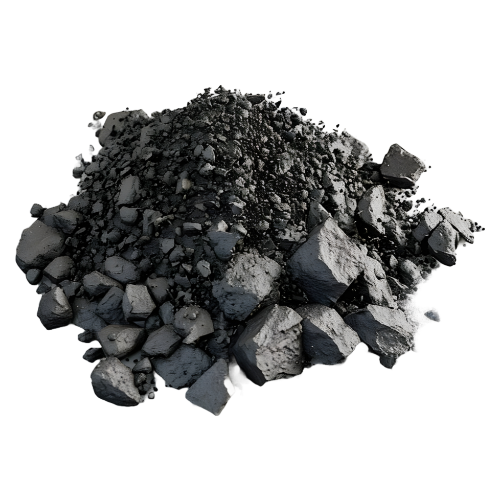 AI generated Black Coal Rust on Transparent background - Ai Generated png