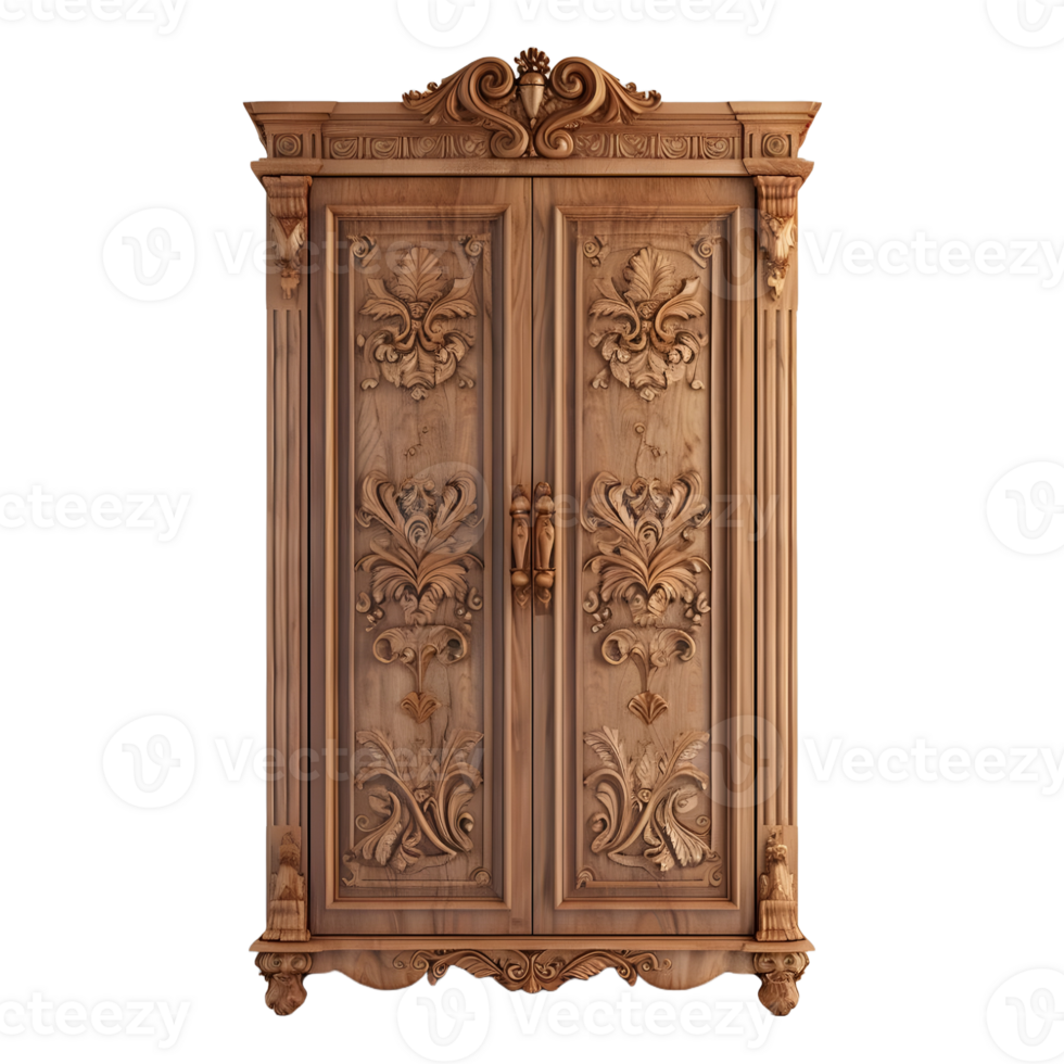 AI generated Cloth Cupboard on Transparent background - Ai Generated png