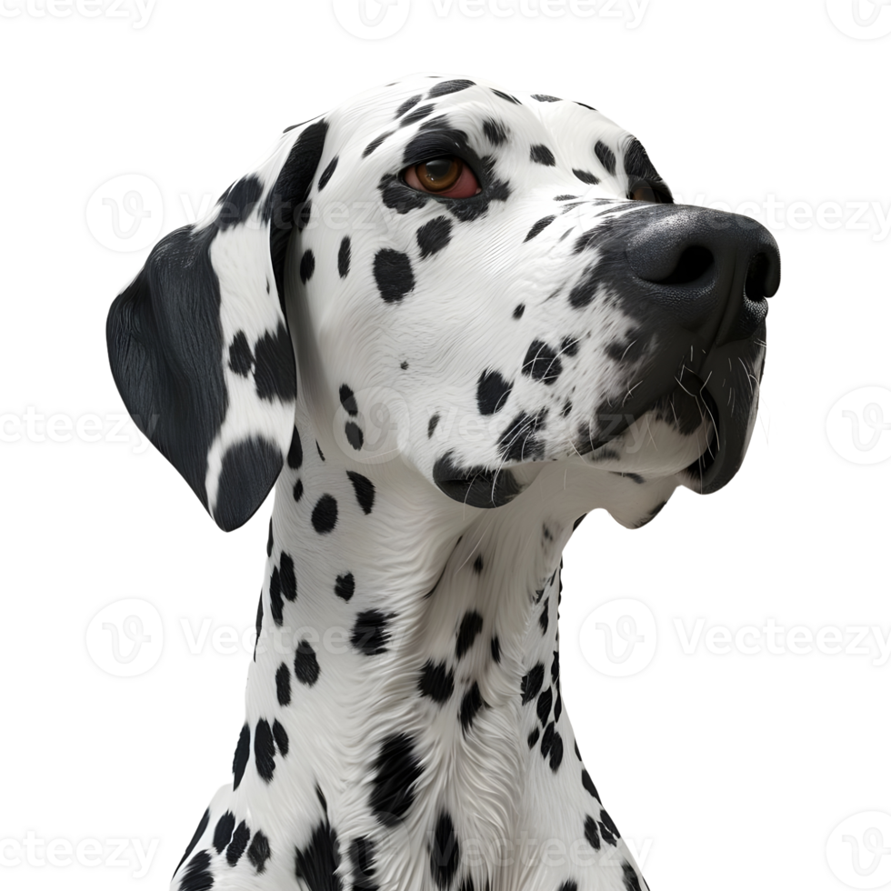 AI generated 3D Rendering of a Dalmatian Dog on Transparent Background - Ai Generated png