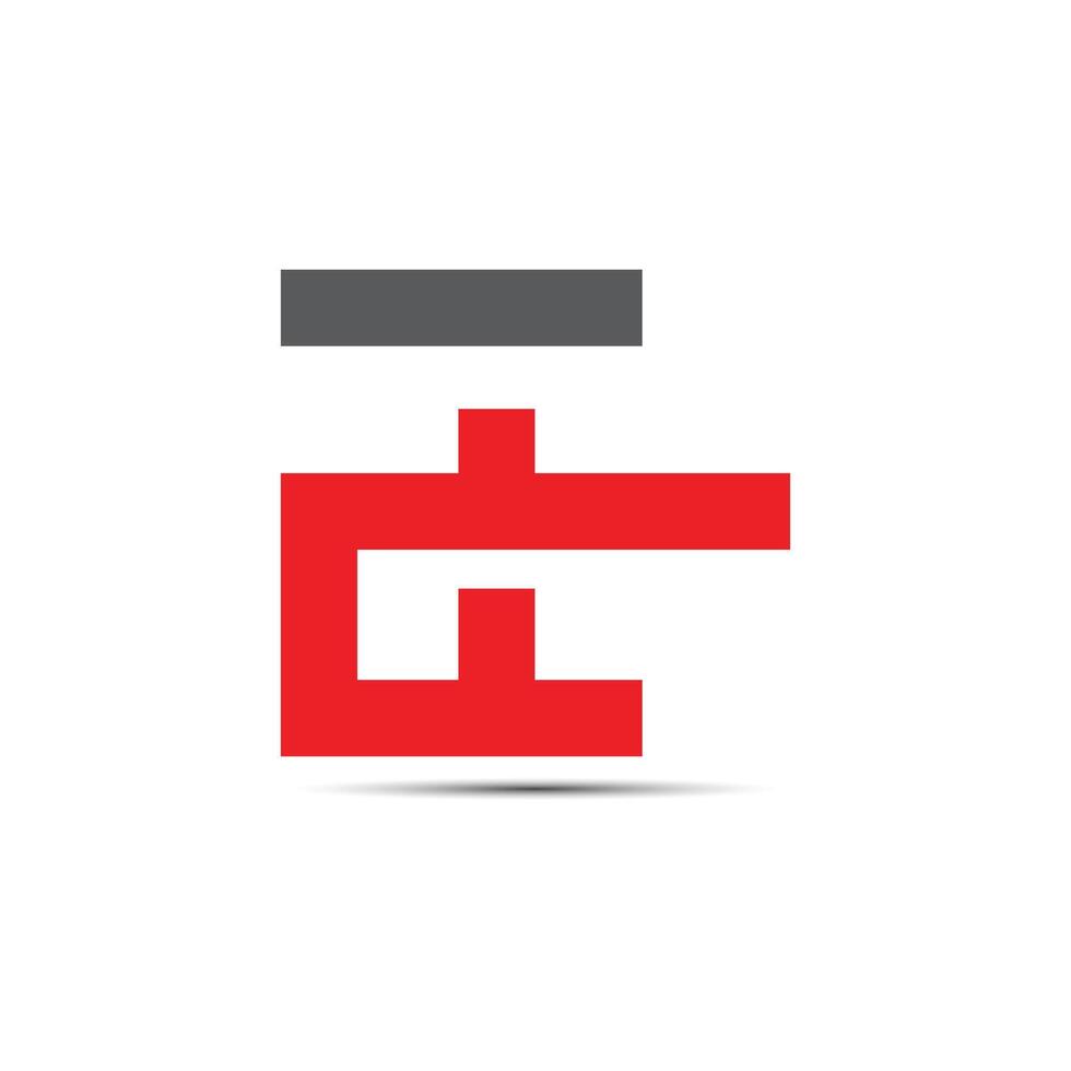 ET letter logo design icon vector