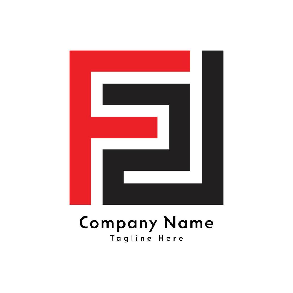 F2 letter logo design icon vector