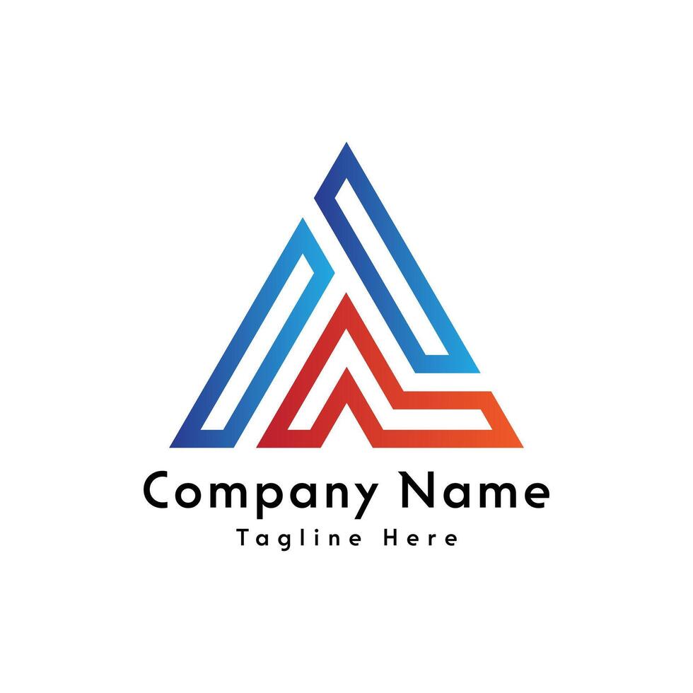 AA letter creative logo design icon vector