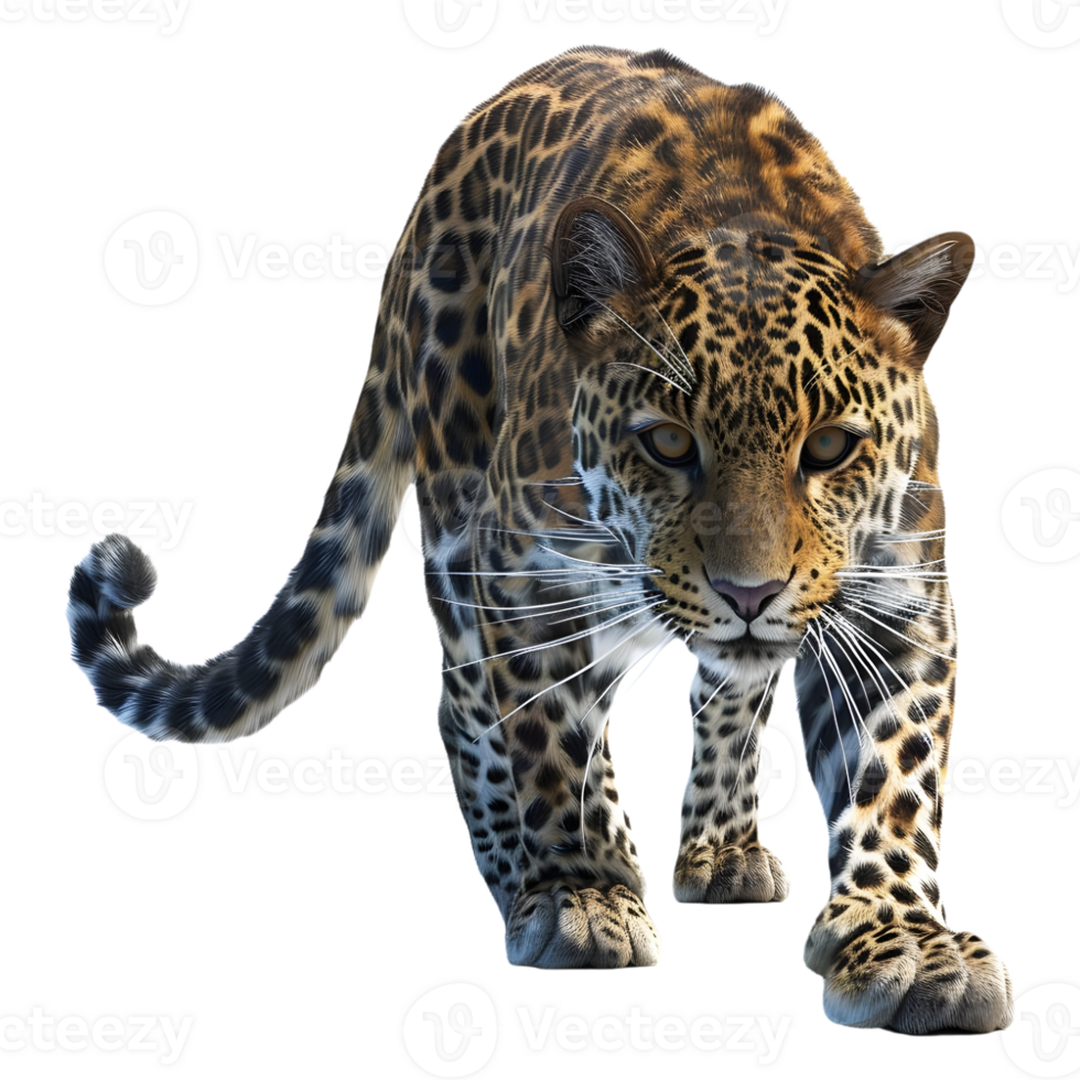 AI generated 3D Rendering of a Wild Tiger on Transparent Background - Ai Generated png