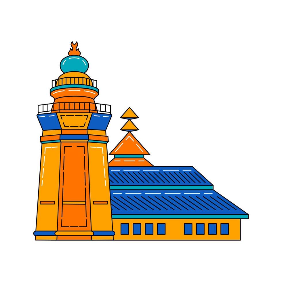 Banten Grand Mosque vector