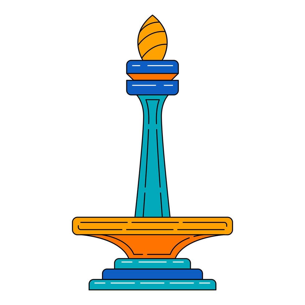 Jakarta National Monument vector