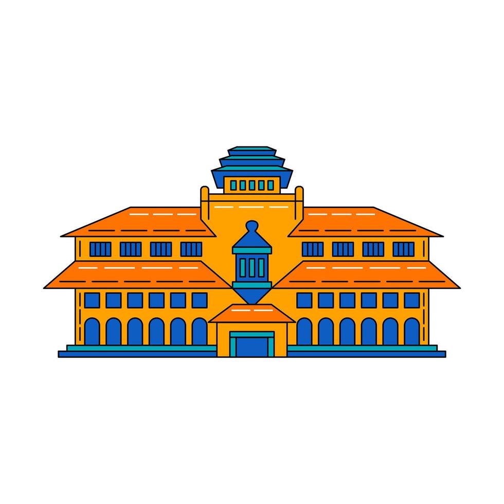 Satay Building Landmark vector