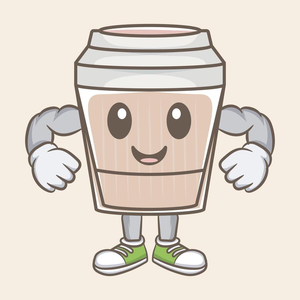 Vector Coffee Mug icon graphic Cartoon Style illustration design