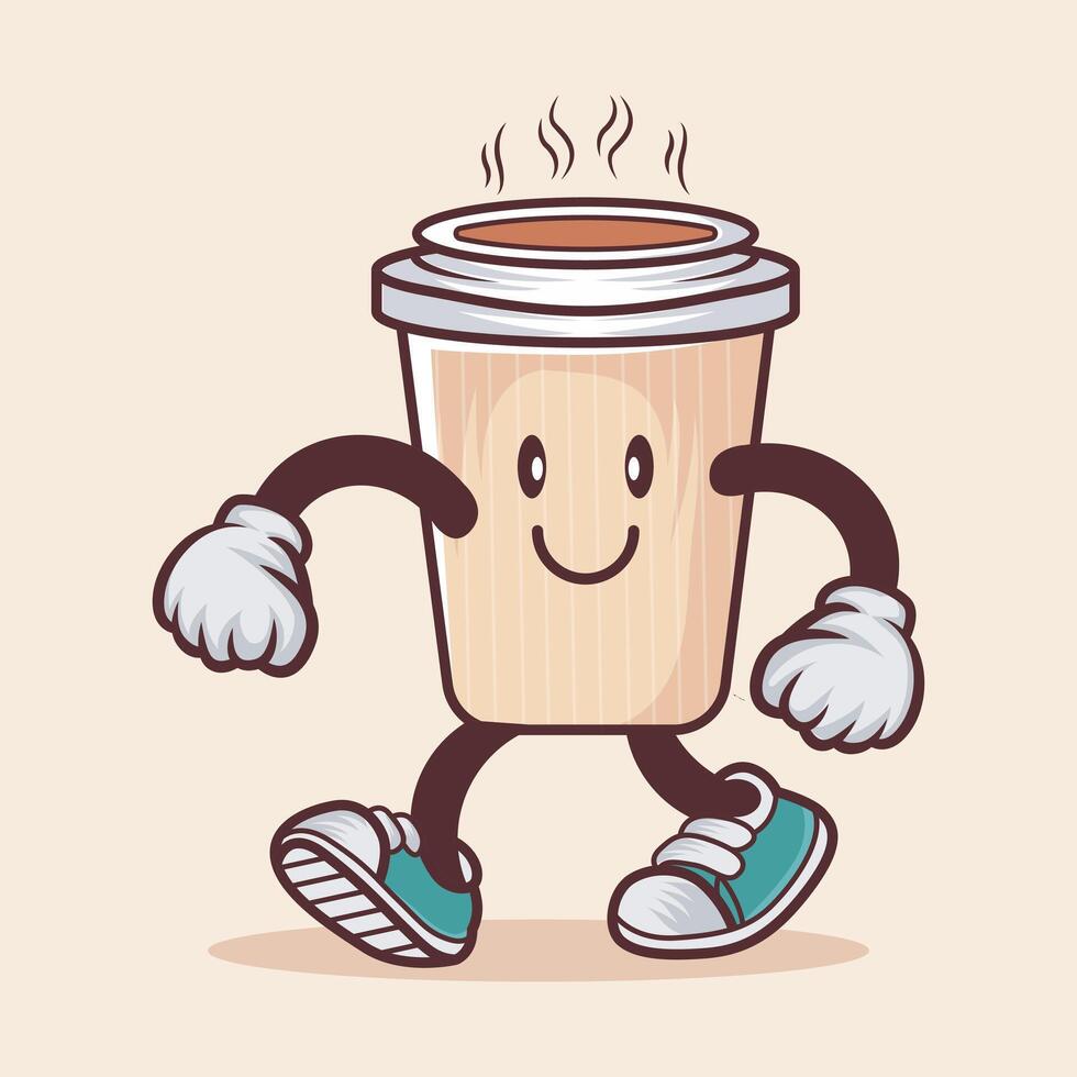 vector café jarra icono gráfico dibujos animados estilo ilustración diseño
