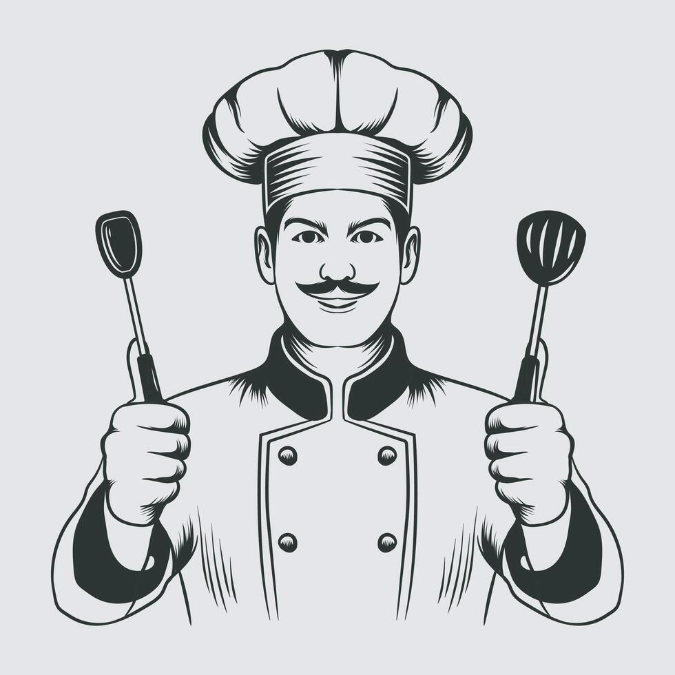 gratis vector cocinero gráfico ilustración
