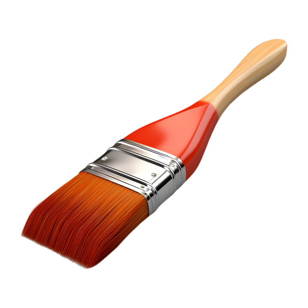AI generated Small Paint Brush on Transparent background - Ai Generated png