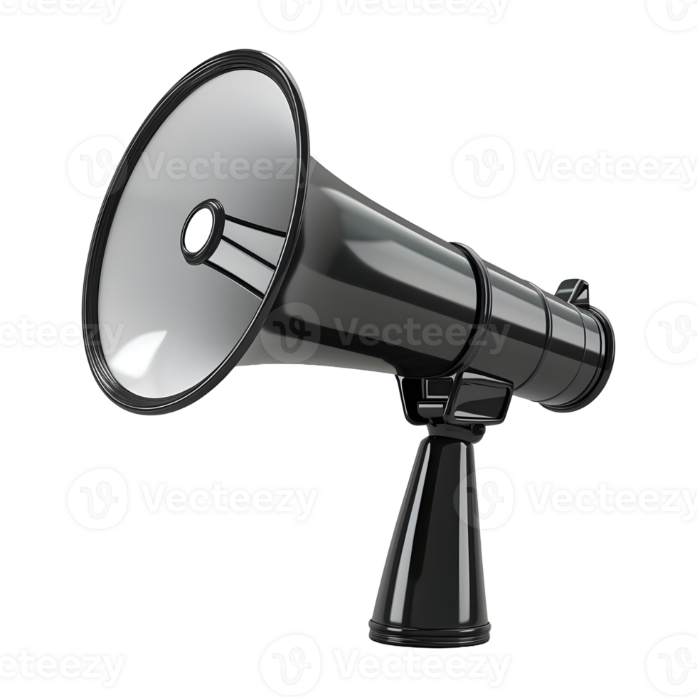 AI generated 3D Rendering of a Megaphone on Transparent Background - Ai Generated png