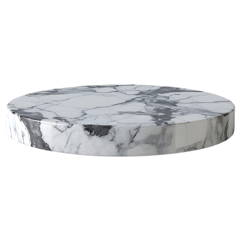 AI generated 3D Rendering of a Luxurious Marble Stone on Transparent Background - Ai Generated png