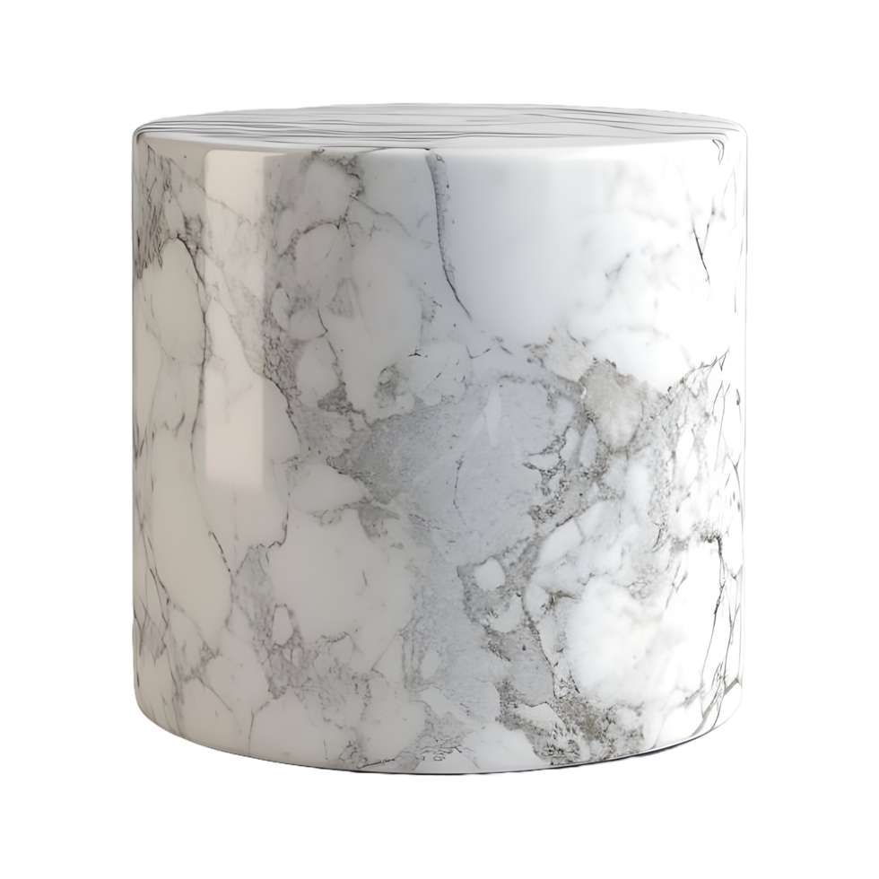 AI generated 3D Rendering of a Luxurious Marble Stone on Transparent Background - Ai Generated png