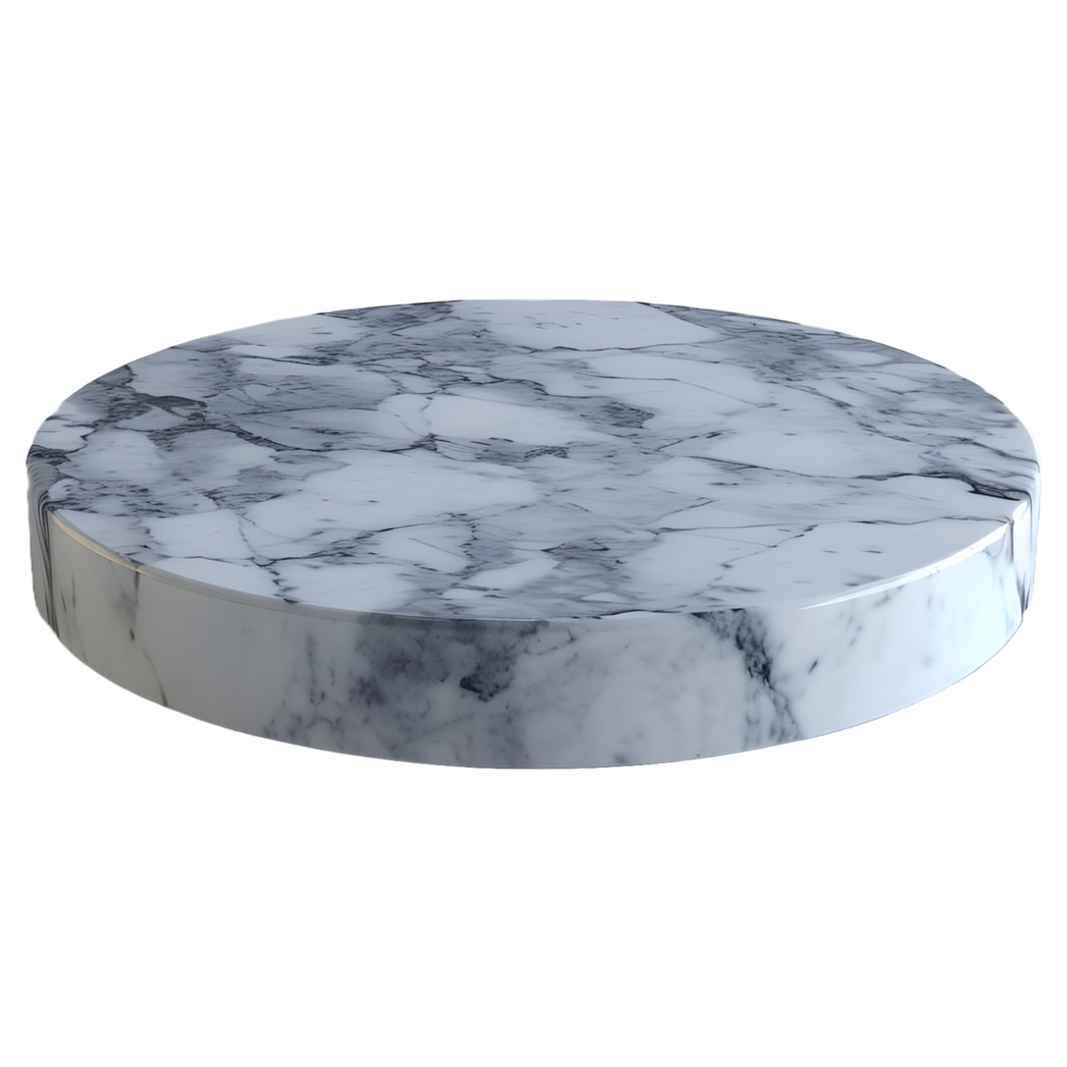 AI generated 3D Rendering of a Luxurious Marble Stone on Transparent Background - Ai Generated png