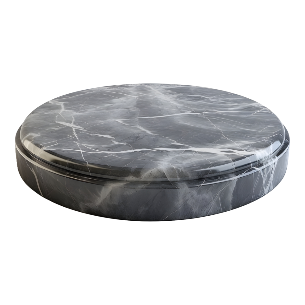 AI generated 3D Rendering of a Luxurious Marble Stone on Transparent Background - Ai Generated png