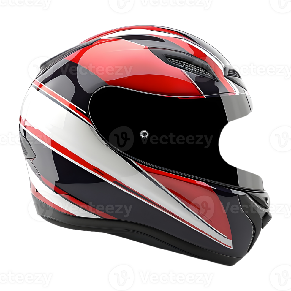 AI generated 3D Rendering of a Bike Safety Helmet on Transparent Background - Ai Generated png