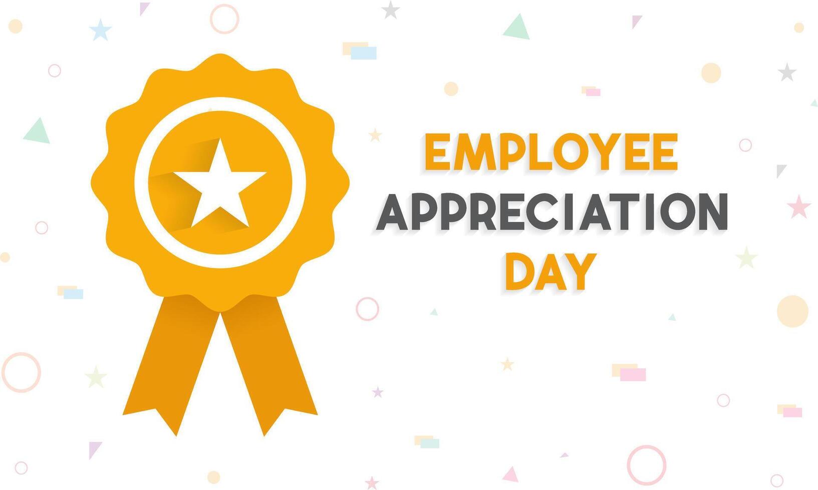 Vector illustration on the theme of National Employee Appreciation Day, First Friday in March. Holiday concept for banner, greeting card, poster and background design.