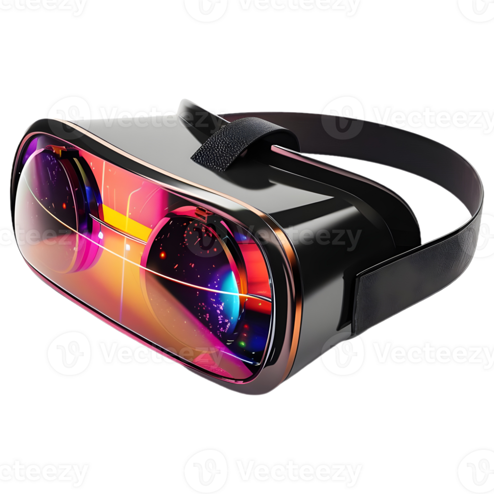 AI generated 3D Rendering of a Metaverse VR Glasses on Transparent Background - Ai Generated png