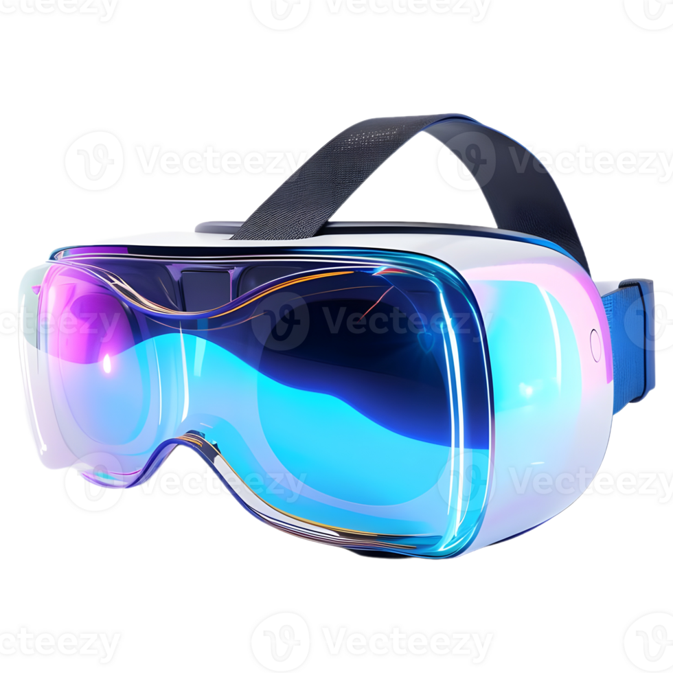 AI generated 3D Rendering of a Metaverse VR Glasses on Transparent Background - Ai Generated png