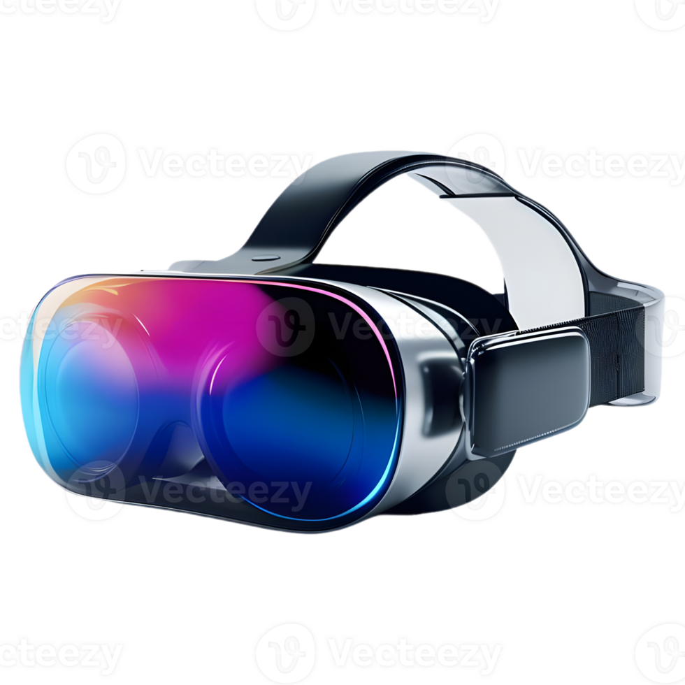 AI generated 3D Rendering of a Metaverse VR Glasses on Transparent Background - Ai Generated png
