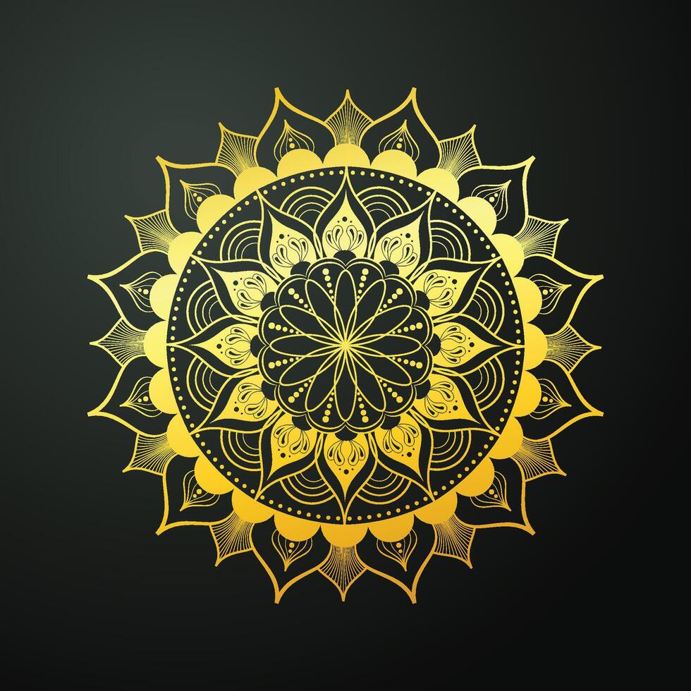 Luxury ornamental design with mandala, decorative mandala for print, poster, cover, brochure, flyer and banner. vector
