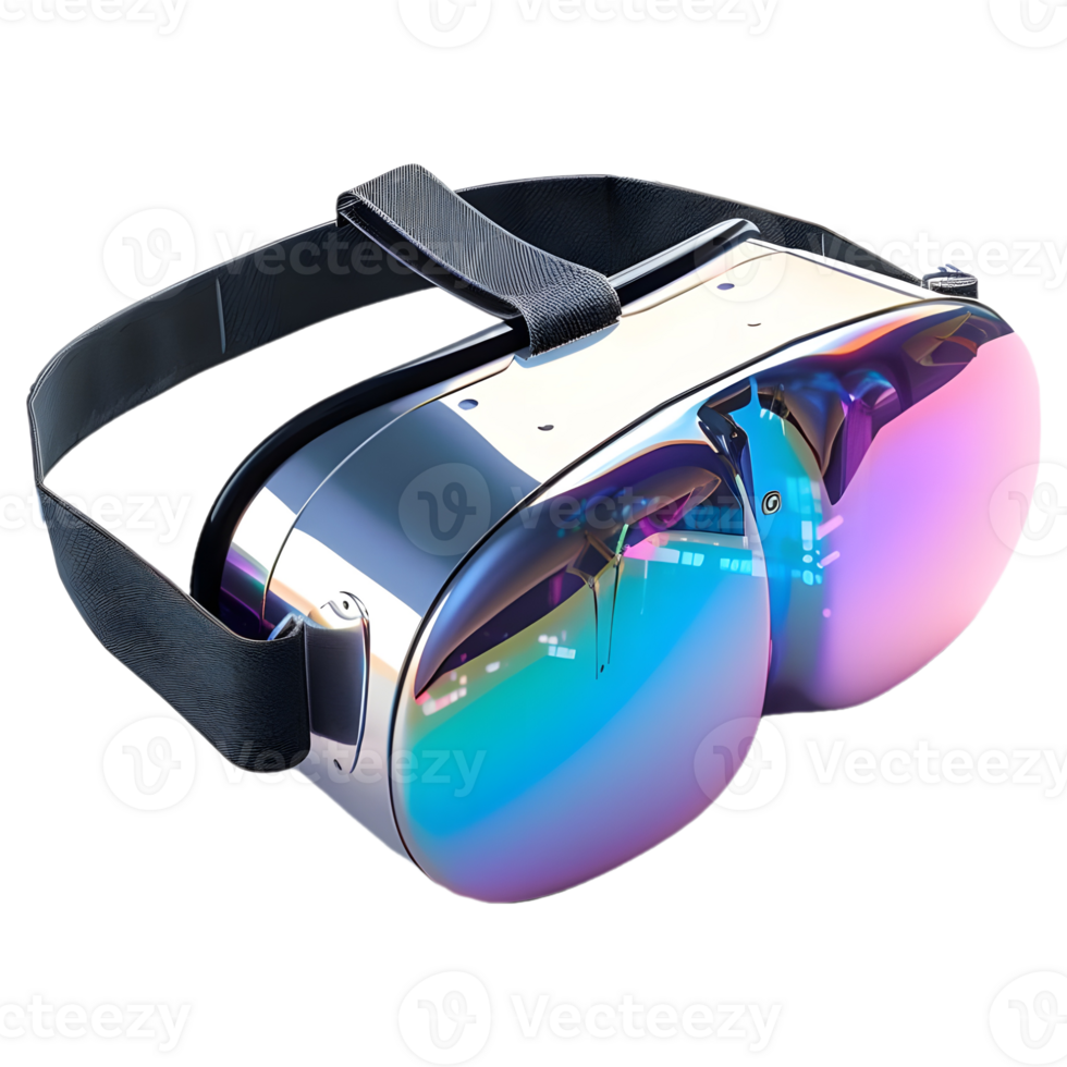 AI generated 3D Rendering of a Metaverse VR Glasses on Transparent Background - Ai Generated png