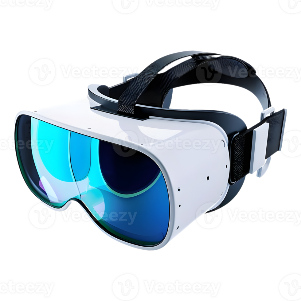 AI generated 3D Rendering of a Metaverse VR Glasses on Transparent Background - Ai Generated png