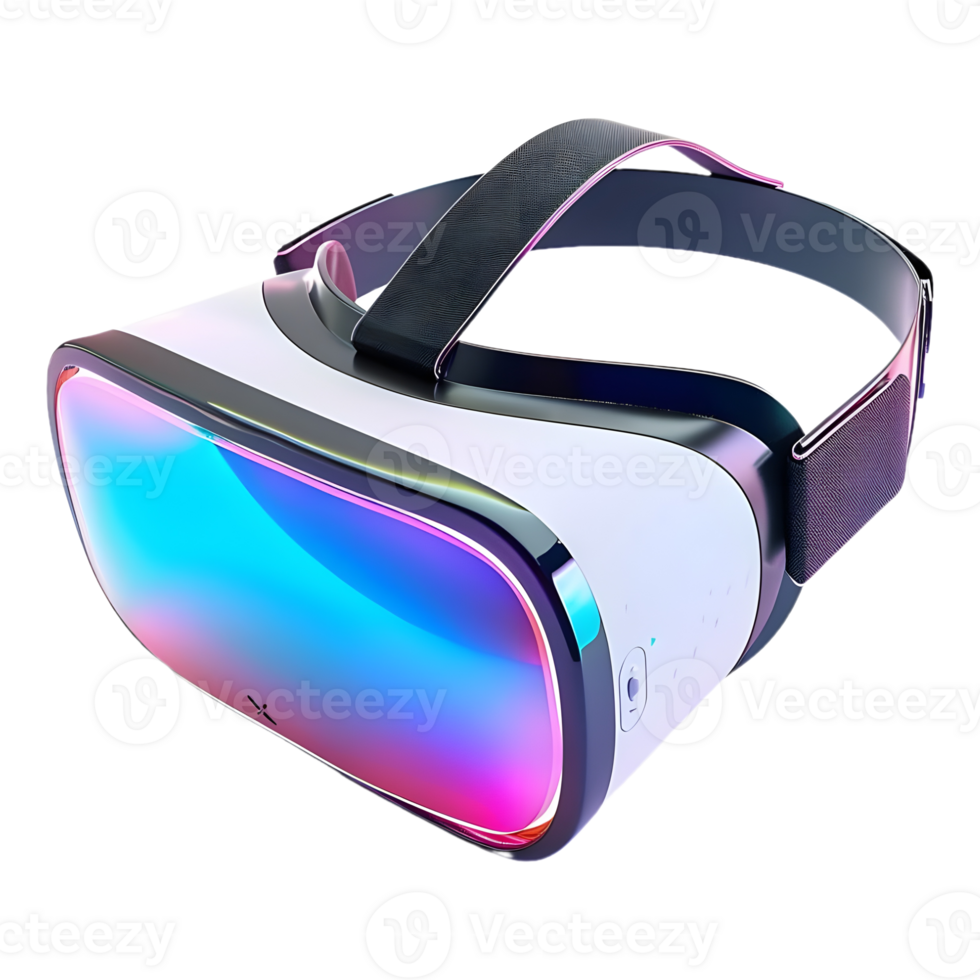 AI generated 3D Rendering of a Metaverse VR Glasses on Transparent Background - Ai Generated png