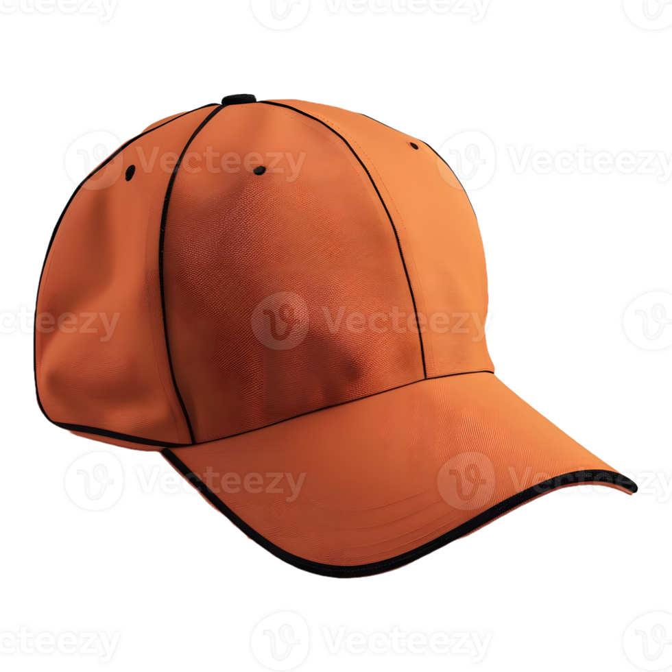 AI generated 3D Rendering of a Colorful Baseball Cap on Transparent Background - Ai Generated png