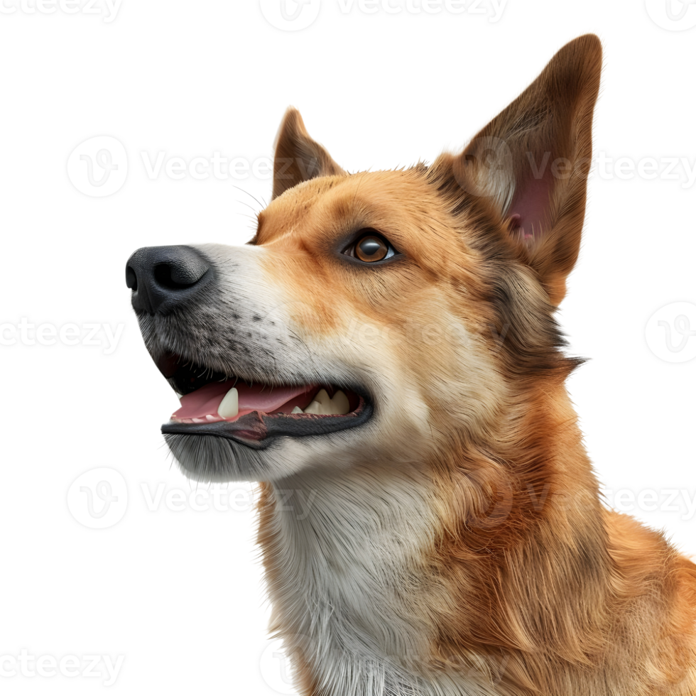 AI generated 3D Rendering of a Dog on Transparent Background - Ai Generated png