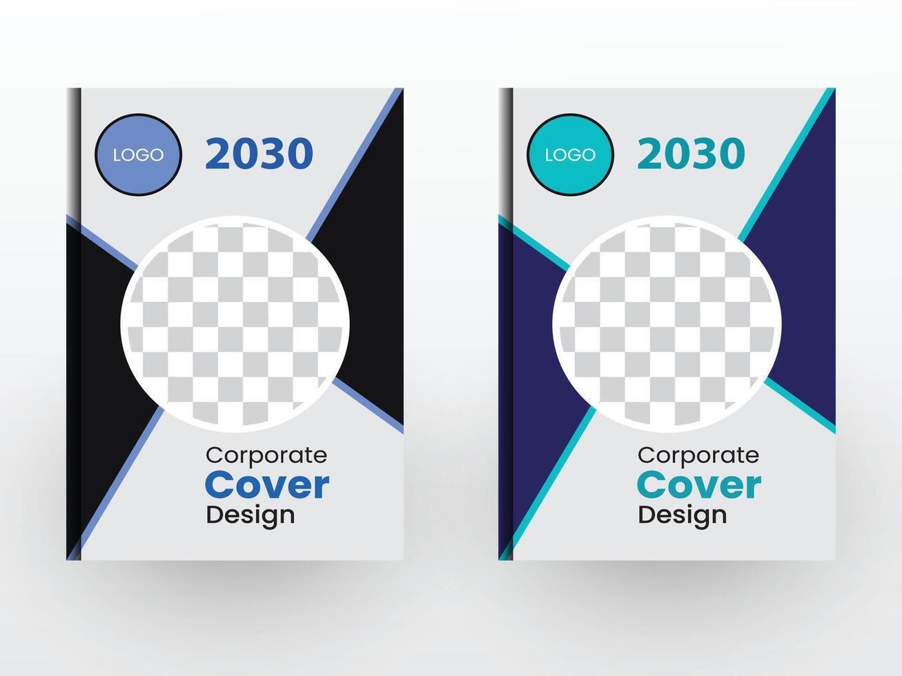 Minimalist book cover or annual report a4 design vector