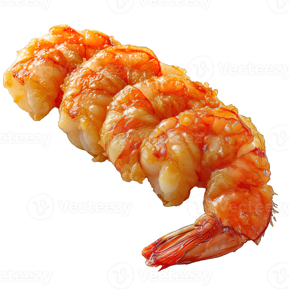 AI generated Fried Shrimp Isolated on Transparent Background ,generative ai png