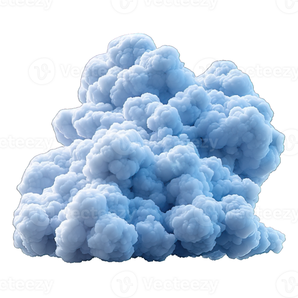 AI generated cloud isolated on transparent background ,generative ai png