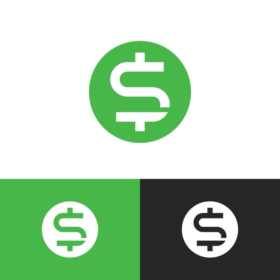 Dollar sign. dollar flat icon vector