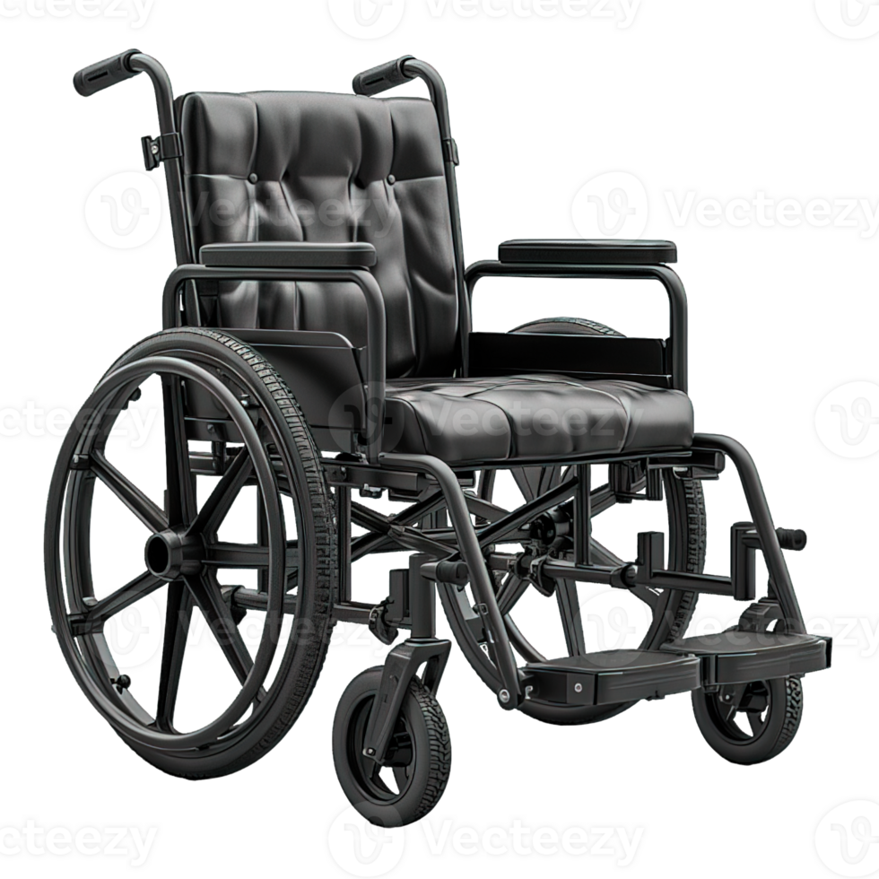 AI generated wheelchair isolated on transparent background ,disability chair png ,generative ai