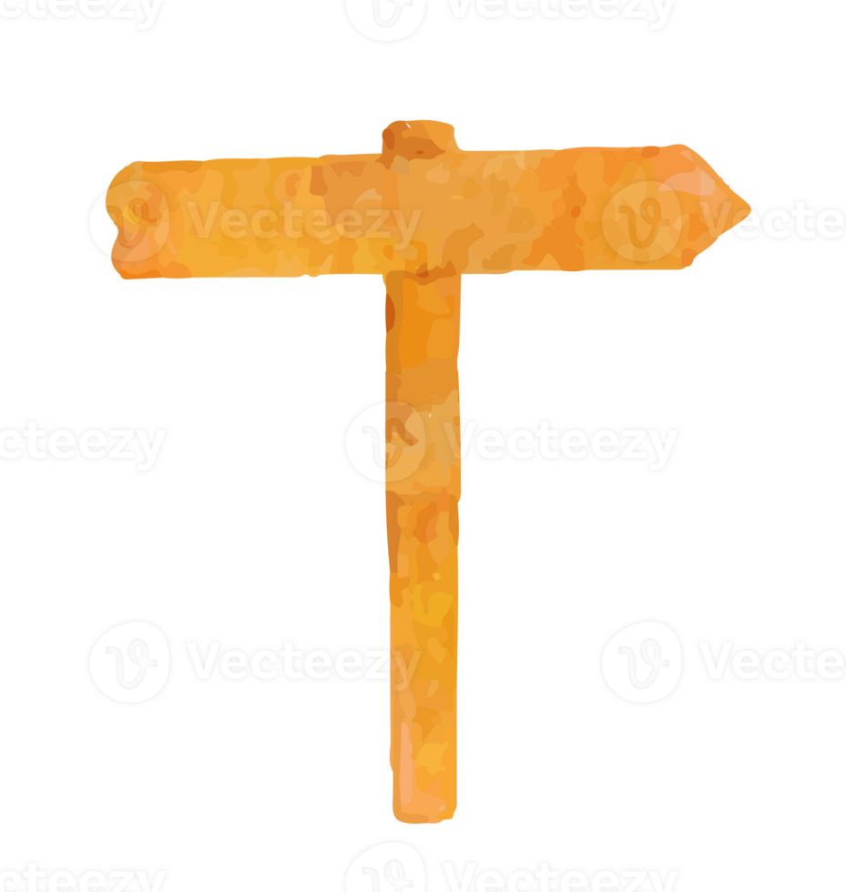 sign label wood watercolor png