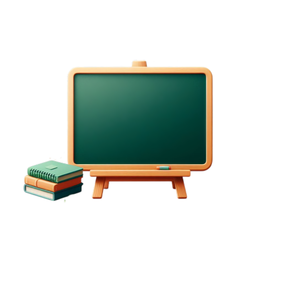 AI generated isolated Greenboard  2d , Ai generated . png