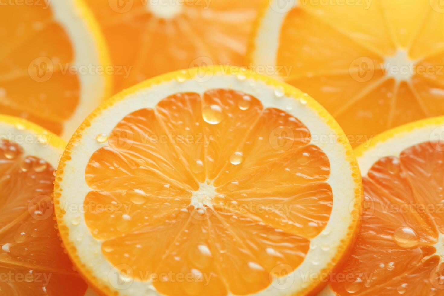 AI generated Succulent Orange slices. Generate ai photo