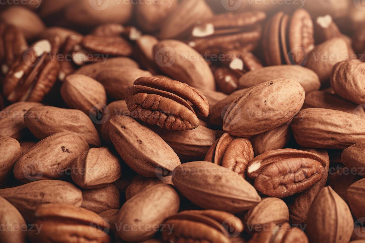 AI generated Textured Pecan mockup background. Generate Ai photo