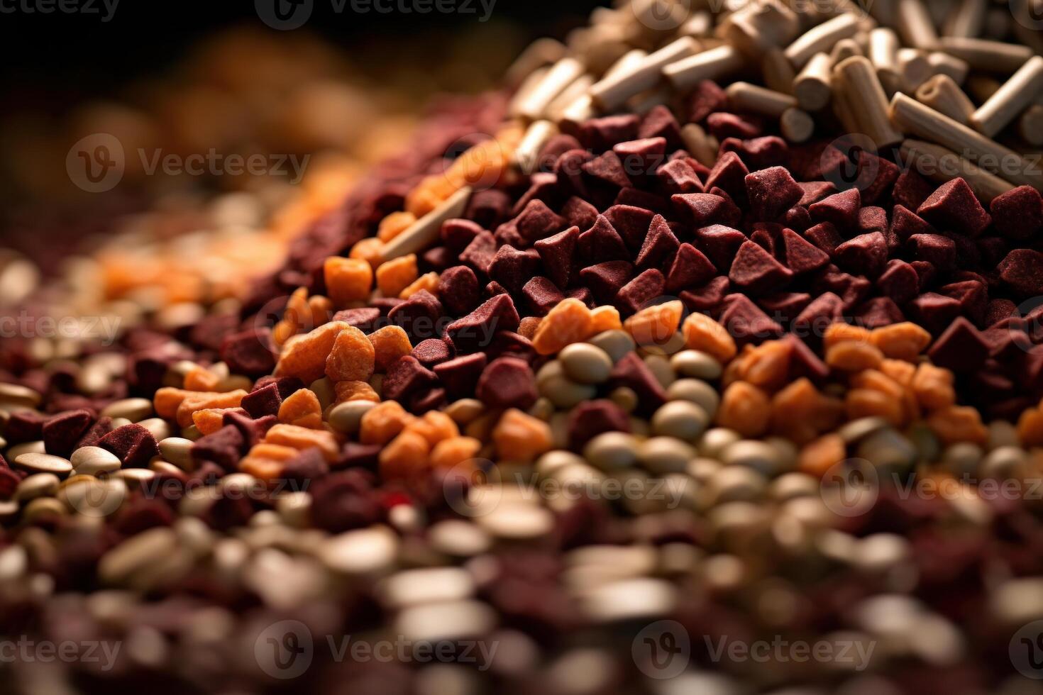 AI generated Metallic Pet food pot. Generate Ai photo