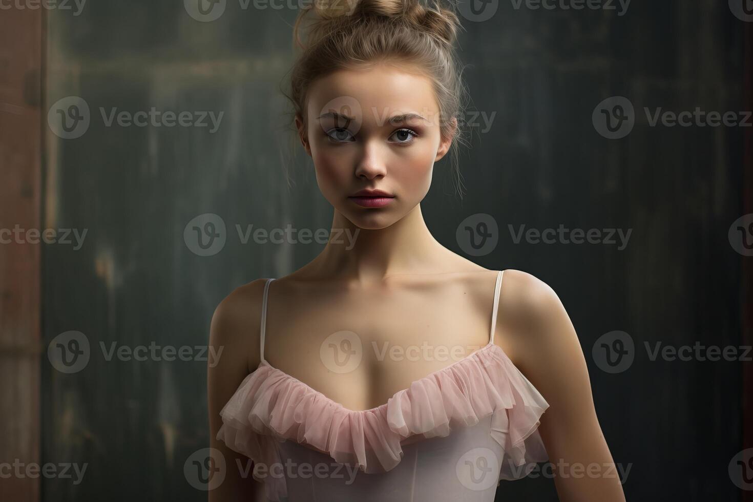 AI generated Mystical Ballerina portrait. Generate Ai photo