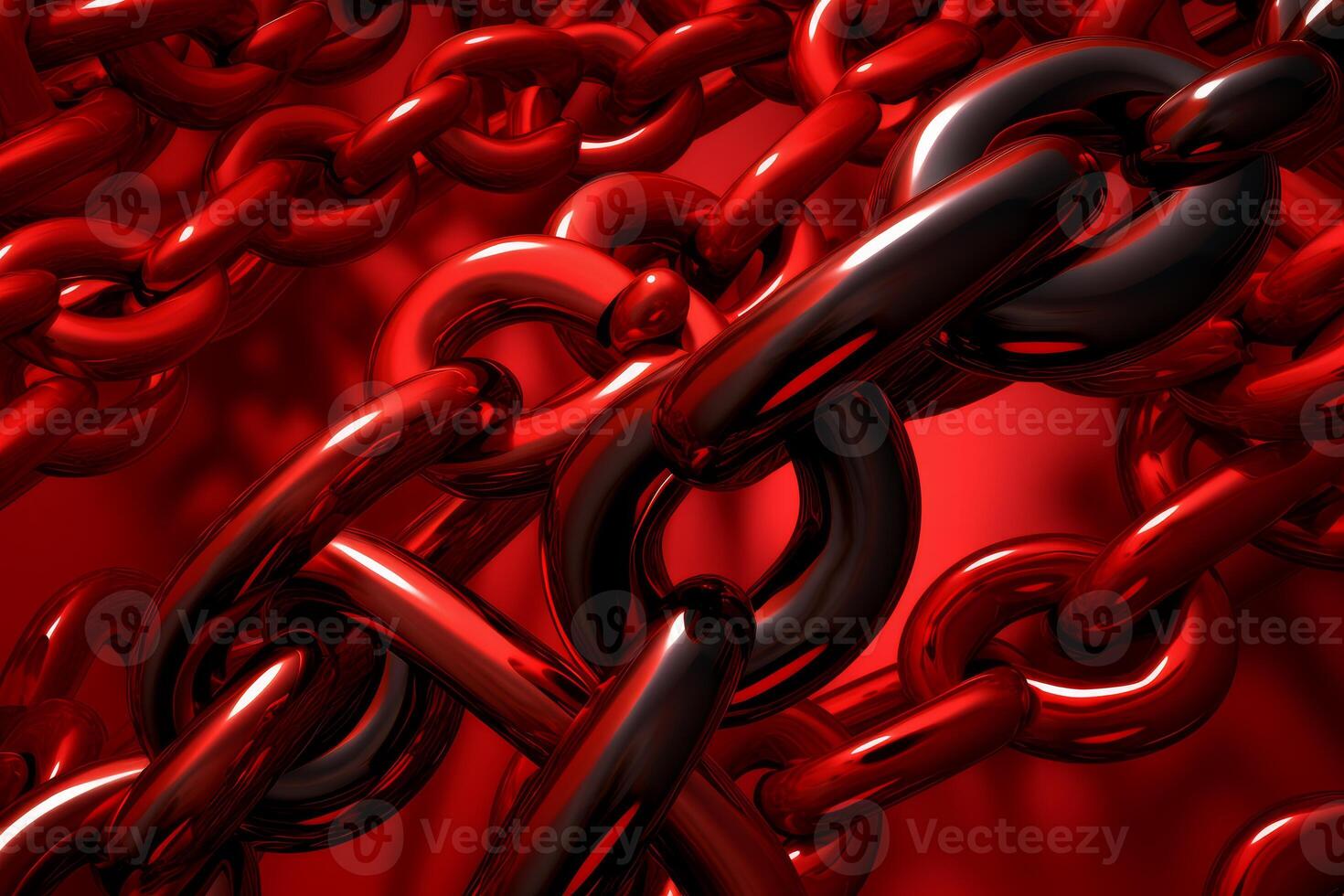 AI generated Geometric Red chain texture. Generate Ai photo