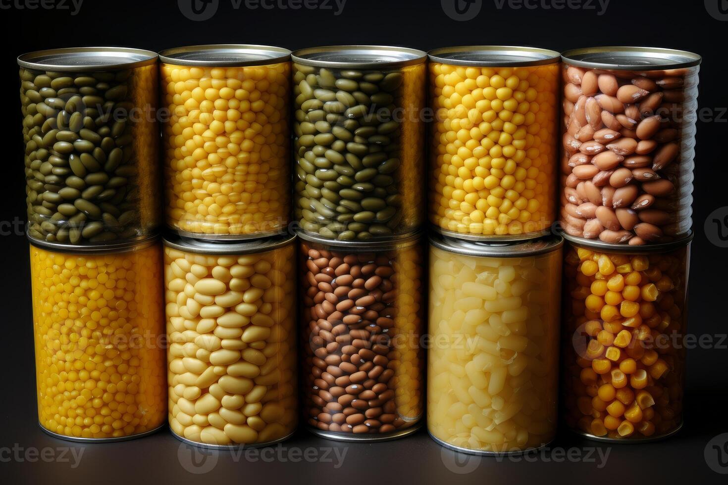 AI generated Nutritious Raw cereals grains in jar. Generate Ai photo