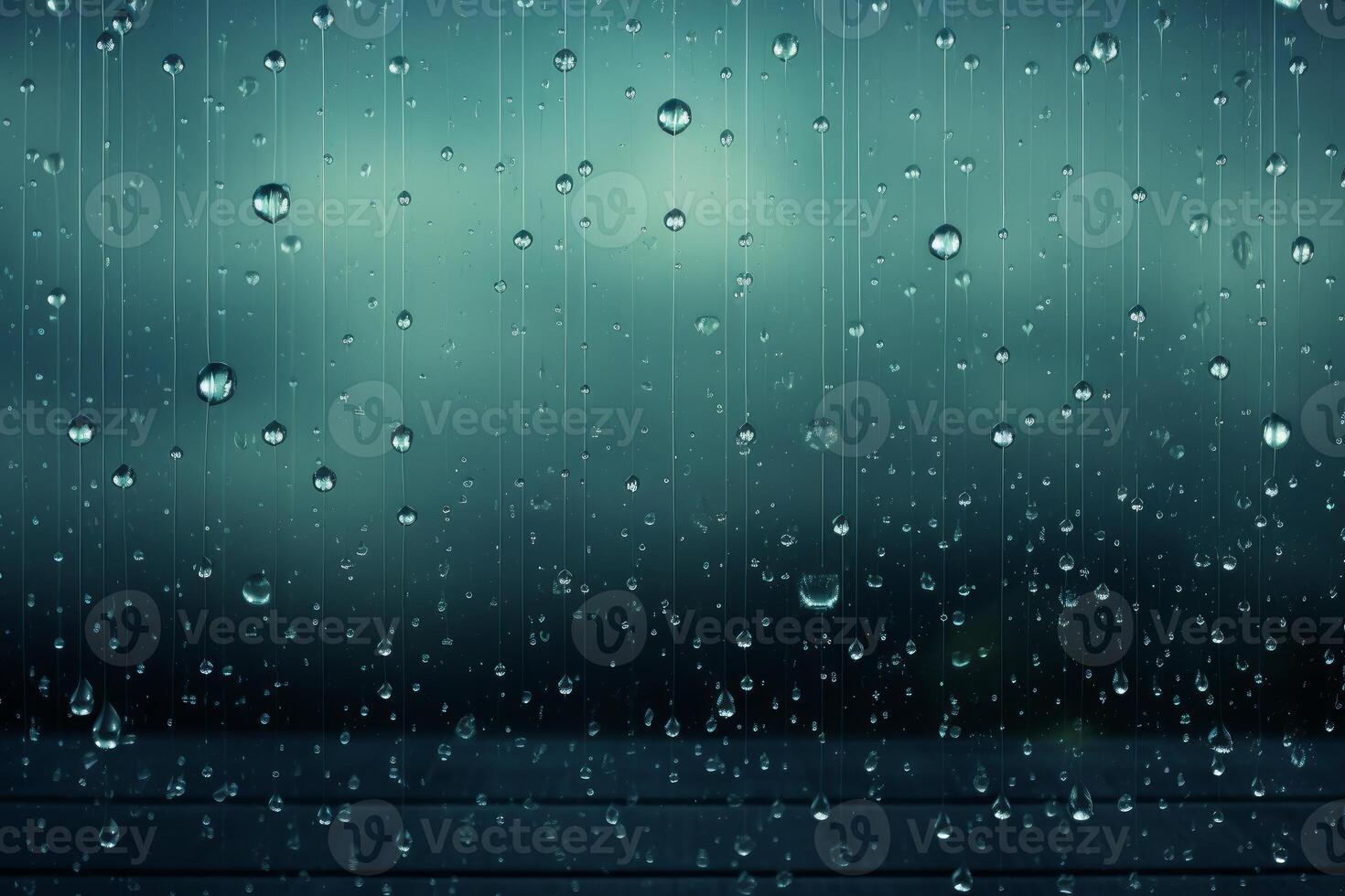 AI generated Ephemeral Rain drops cloud. Generate Ai photo