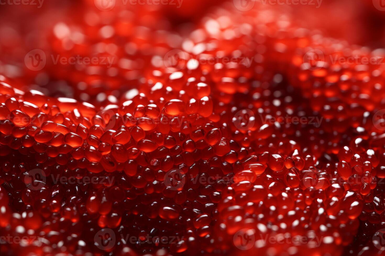 AI generated Luscious Red caviar. Generate Ai photo