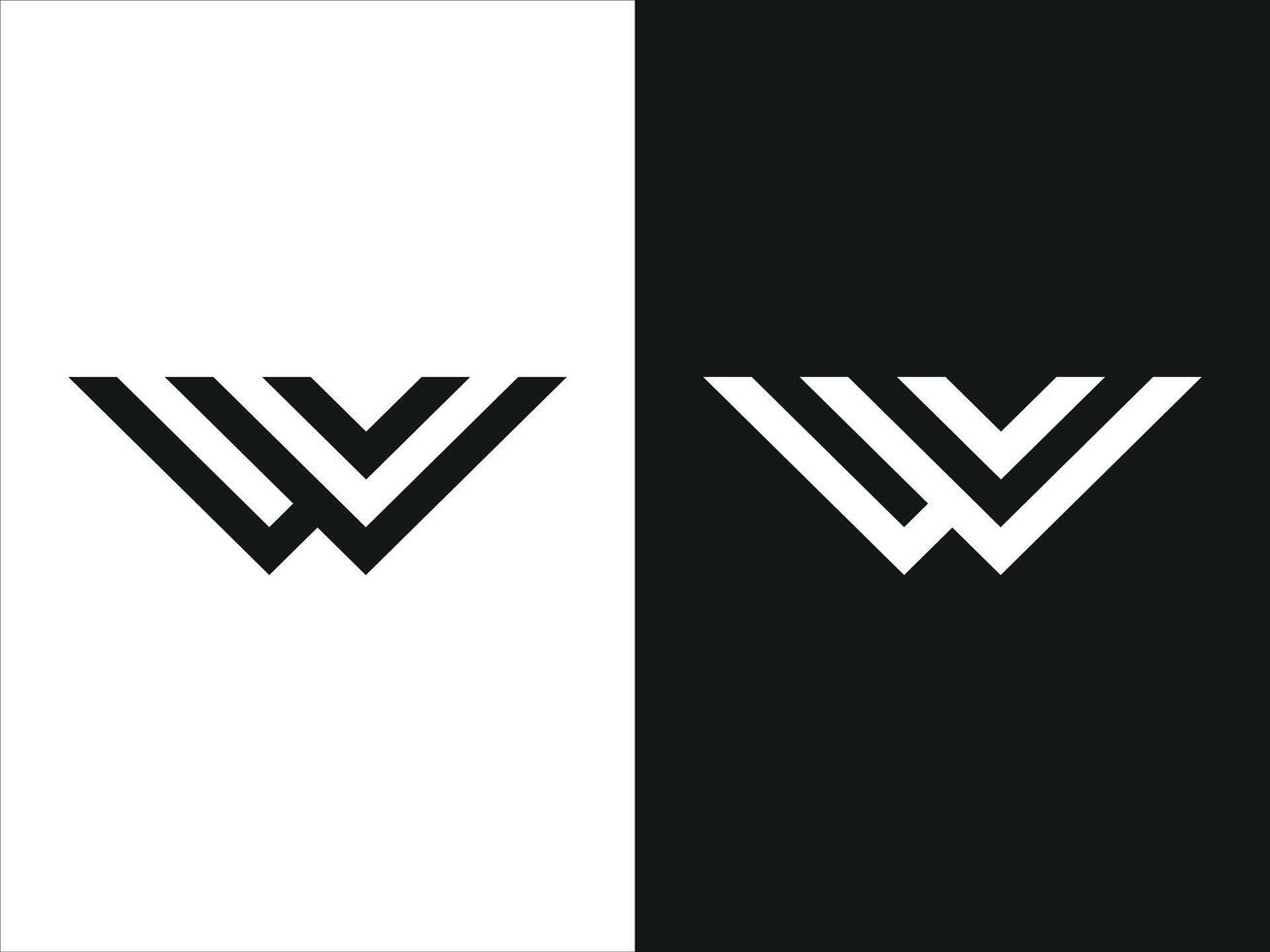 W letter creative logo design icon vector