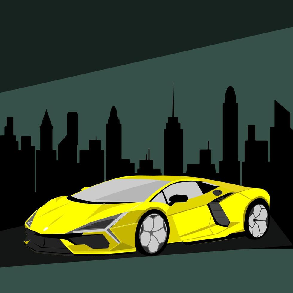 super sport car vector