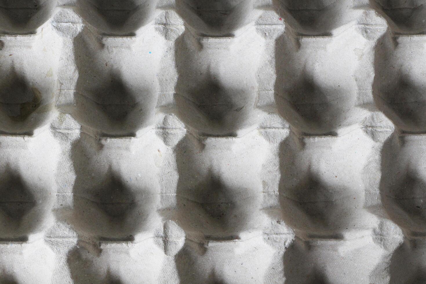 Top view of egg tray texture and background. photo