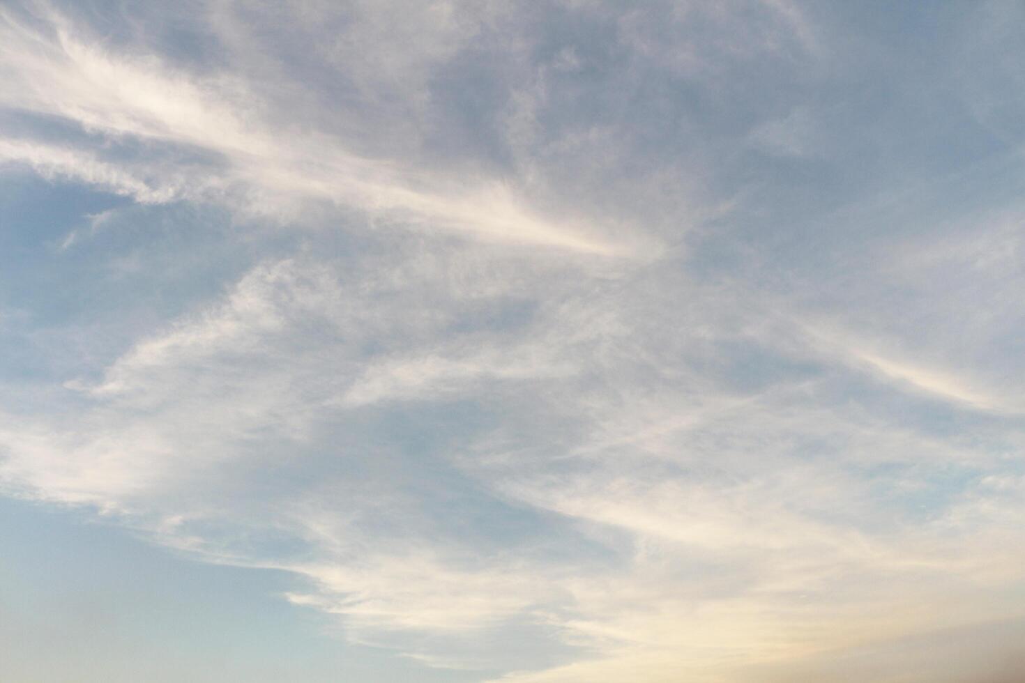 Evening sky with cloud before sunset. photo